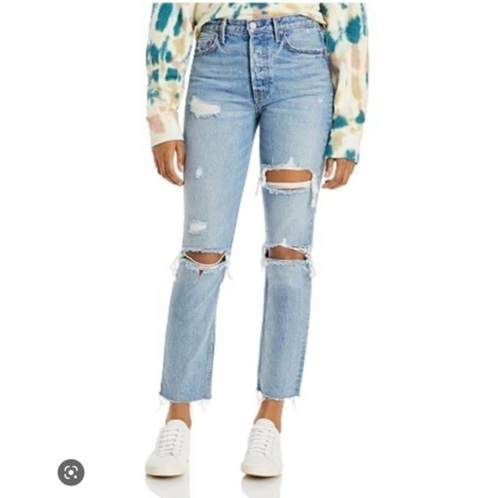 GRLFRND KAROLINA JEANS DISTRESSED